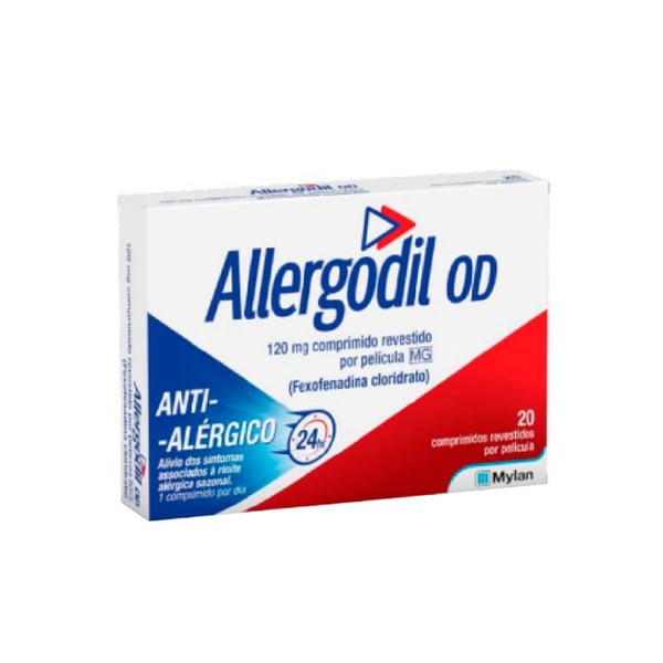 Allergodil OD MG, 120 mg Blister 20 Unidade(s) Comp revest pelic