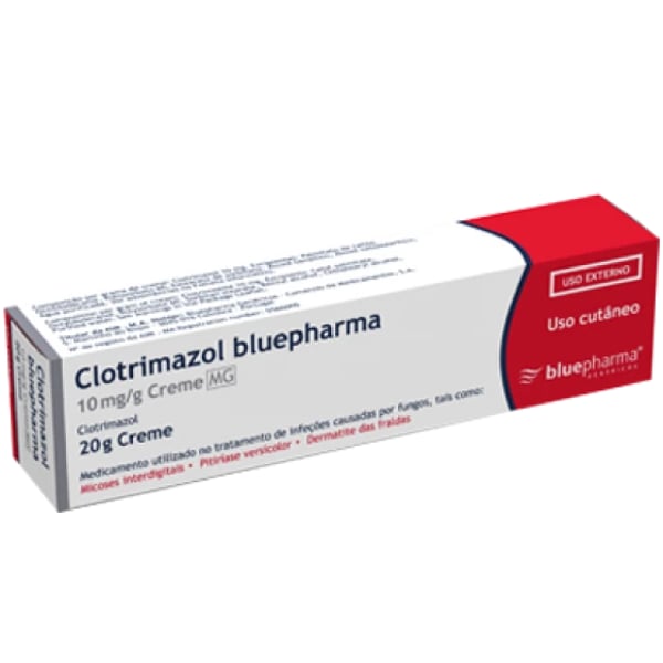 Clotrimazol Bluepharma MG 10 mg/g 20g creme bisnaga