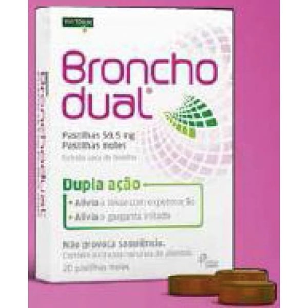 Bronchodual Pastilhas 59,5 mg x 20 pst mole