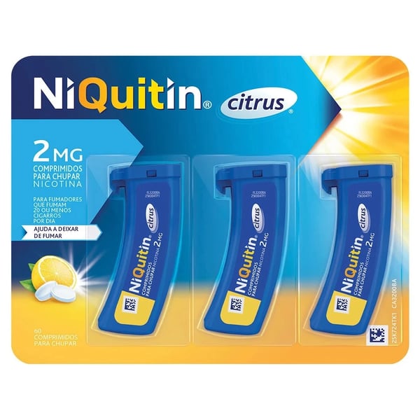 NIQUITIN CITRUS 2 MG 60 COMP PARA CHUPAR