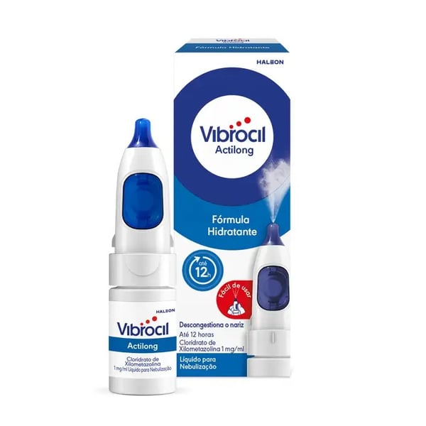 Vibrocil Actilong , 1 mg/ml Frasco nebulizador 10 ml Sol inal neb