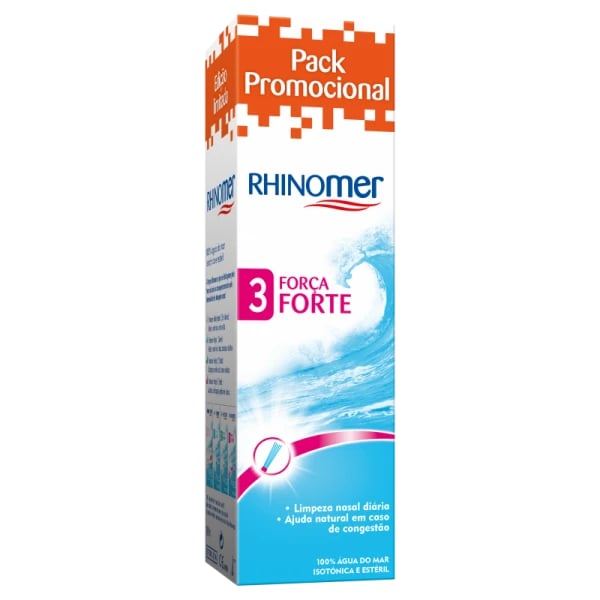 Rhinomer Spray Nasal Força 180 ml 3 Edição limitada