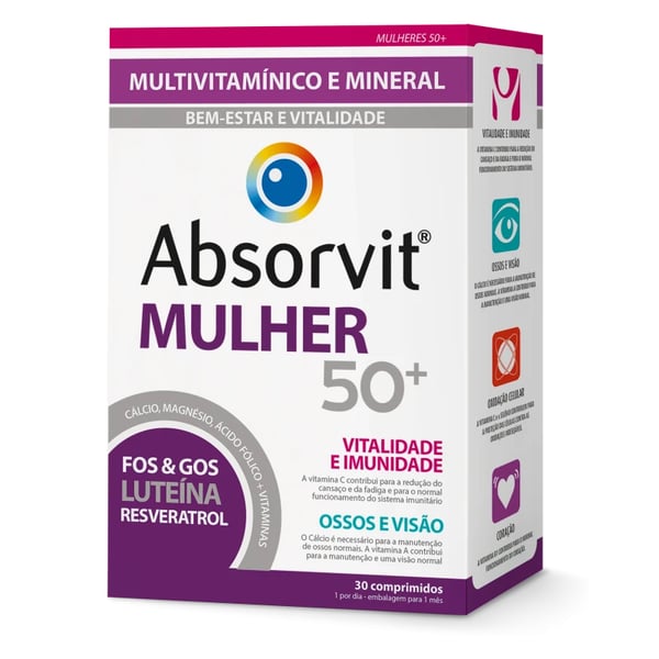 Absorvit Mulher 50+ Comp X30 comps