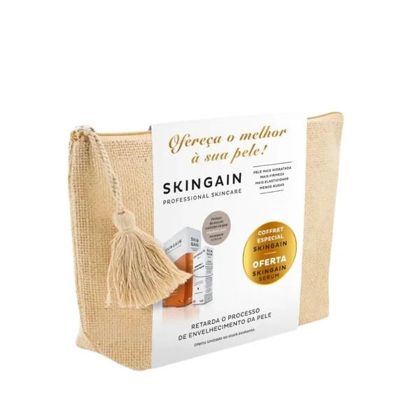 Skingain Comprimidos x120 + Skingain Sérum 30ml + Bolsa Coffret