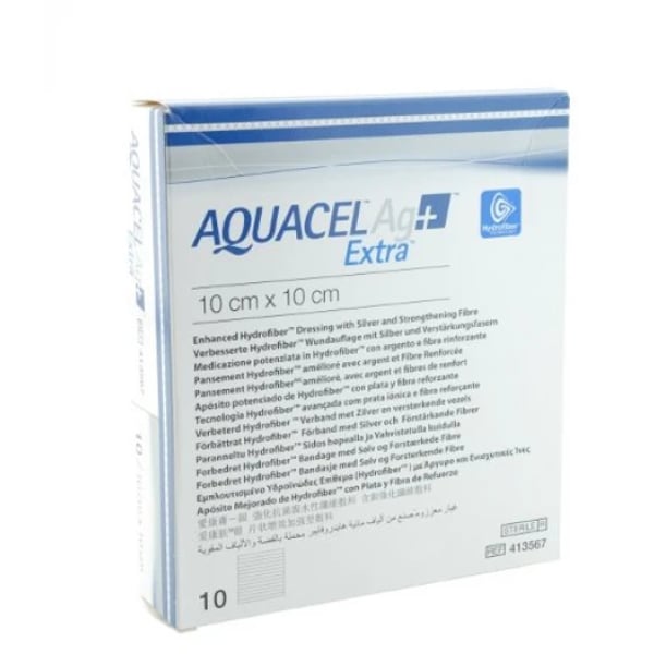 Aquacel Ag+ Extra Penso Esteril 5x5 Cm X 10