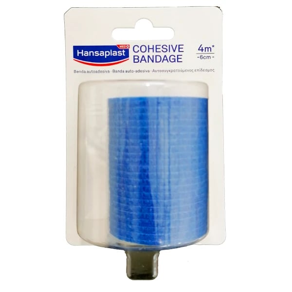 Hansaplast Banda Coesiva 4Mx6Cm Azul
