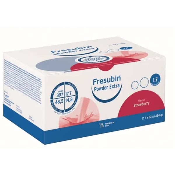 Fresubin Po Extra Po Carteiras Morango 7x62g