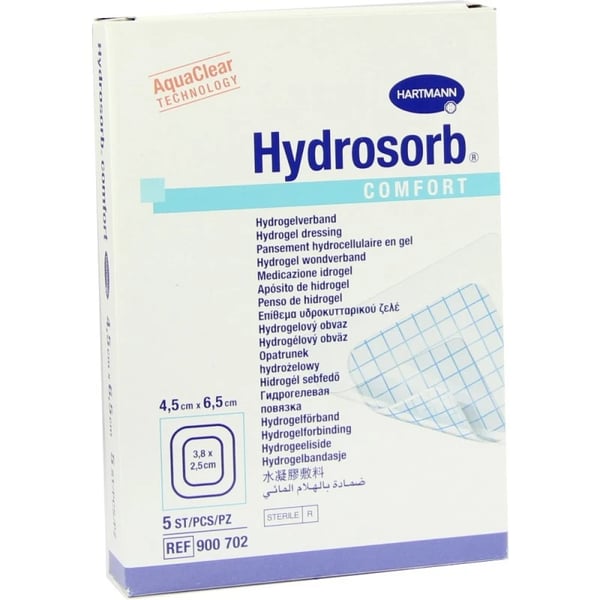 Hydrosorb Comfort Apósito Gel 4,5x6,5 Cm X 5