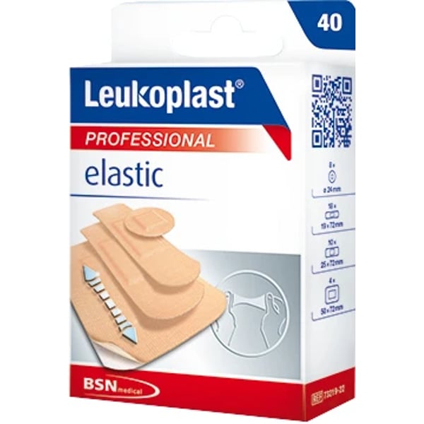 Leukoplast Elastic Ades Sort 4X40