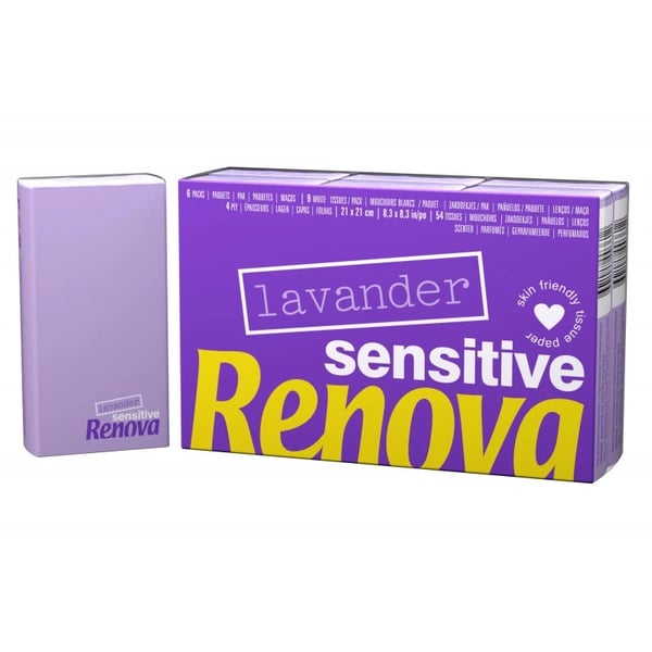 Renova Lb Sens Lencos 4f Lavanda Br X 6