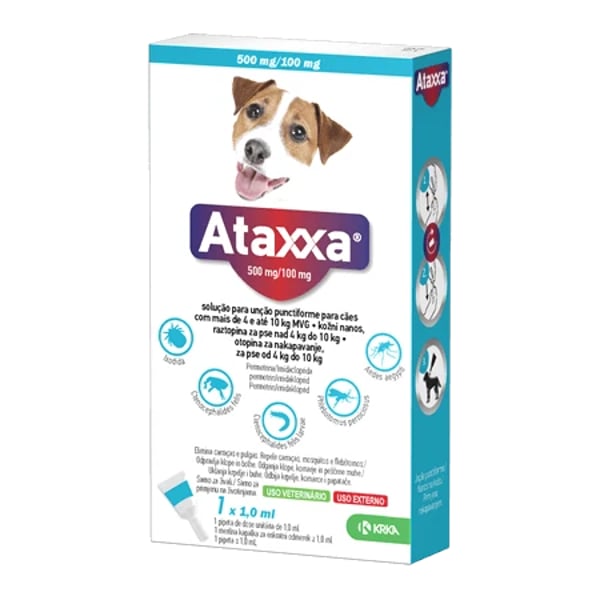 Ataxxa Sol Pip 500/100Mg Cao 4-10Kg X3