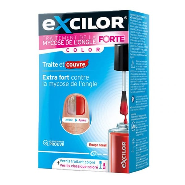 EXCILOR FORTE COLOR VERNIZ FUN VERM 30ML