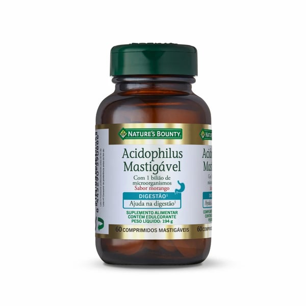 Nature´s Bounty Acidophilus Mastigavel x 60