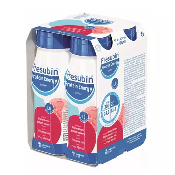 Fresubin Protein Energy Solucao Morango 200 Ml X 4