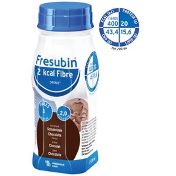 Fresubin 2kcal Fibra Solucao Chocolate 4 X 200 Ml