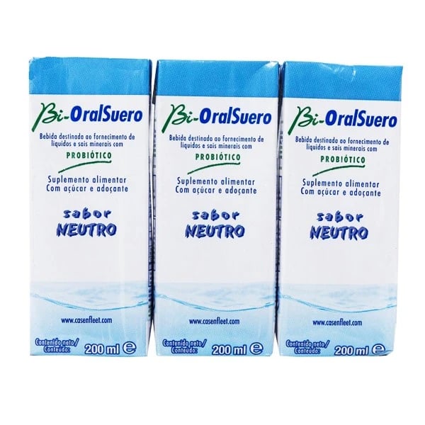 Bi-Oralsuero Neutro Solución Oral 200mlx3