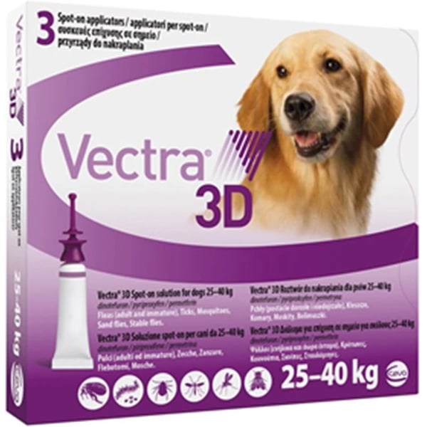 Vectra 3d Sol Cao 25-40kg 4,7ml X 3