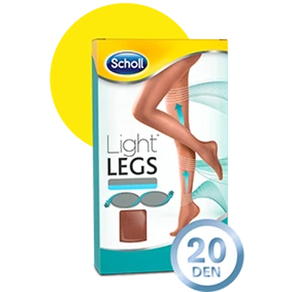 Scholl Light Legs Coll Comp 20den S Pele