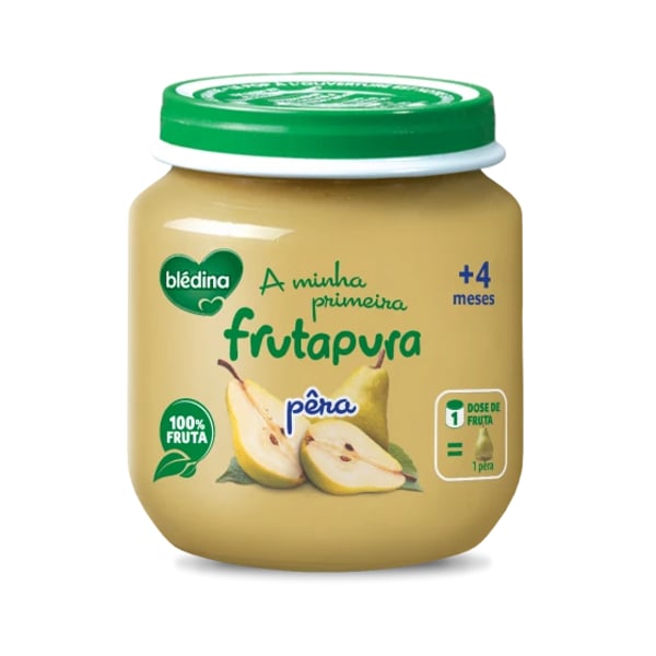 Bledina Frutapura Boiao 100% Pera 130g +4m