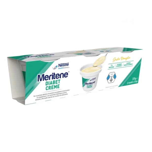 MERITENE DIABET CREMA BAUNILHA 3 X 125G