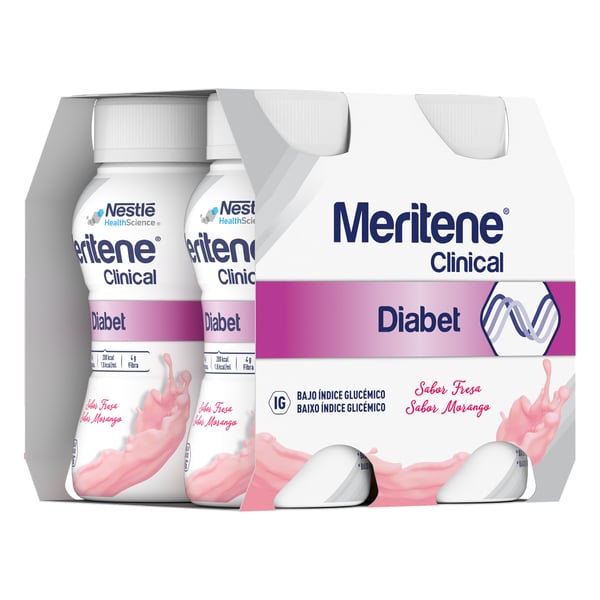 Meritene Clinical Diabetic Morango 4X200ML