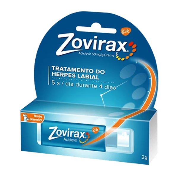 Zovirax 50 mg/g x 2 creme bisn